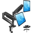 thumbnail image 1 of Soporte de Monitor Dual Mountup Negro Ajustable con Resorte de Gas para 2 Pantallas hasta 32 Pulgada, 1 of 9