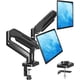 thumbnail image 1 of Soporte de Monitor Dual Mountup Negro Ajustable con Resorte de Gas para 2 Pantallas hasta 32 Pulgada, 1 of 9