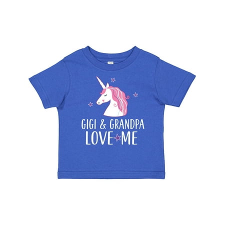 

Inktastic Gigi and Grandpa Love Me Unicorn Grandchild Gift Toddler Toddler Girl T-Shirt