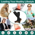 thumbnail image 6 of 2 Pairs Open Toe Zipper Copper Compression Socks for Women & Men Circulation 15-20 mmHg is Best Support for Athletic Running Cycling, Nursing, Travel, 6 of 6