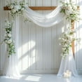thumbnail image 3 of Wedding Arch Draping Fabric for Ceremony Reception Arch Decorations Chiffon Sheer Fabric Backdrop Curtains Party Bridal Shower, 3 of 7