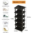 thumbnail image 2 of 5-Tier Bamboo Shoe Rack - Space Saving Organizer for Small Spaces, 2 of 8