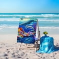 thumbnail image 3 of Harlier Microfiber Lightweight Thin Beach Towel, 28"x59" Sand Free Quick Dry Super Absorbent Large Towels for Swimming Pool Yoga Gym Travel, Vacation Beach Accessories for Adults (Marine Organism), 3 of 8
