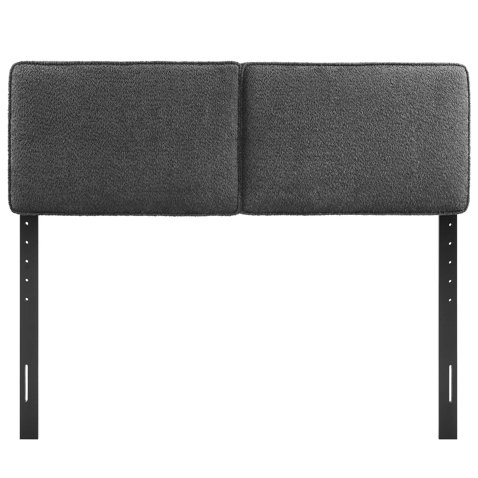 Lindee Boucle Fabric Full Headboard in Slate
