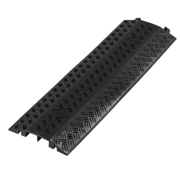 KFFKFF Drop Over Cable Protector, 17,500 lbs/Axle Load Capacity, Durable Cable and Hose Ramp, Floor Cord Cover for High Foot Traffic Areas, Suitable for Indoor and Outdoor Use, Home, Office