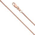 thumbnail image 2 of Wellingsale 14k Rose/Pink Gold Polished 0.8mm Diamond Cut Wheat Chain Necklace with Lobster Claw Clasp - 16", 2 of 6