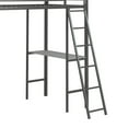 thumbnail image 2 of Little Seeds Nova Metal Loft Bed with Shelves, 2 of 8