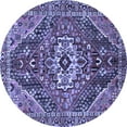 thumbnail image 1 of Ahgly Company Machine Washable Indoor Round Persian Blue Traditional Area Rugs, 6' Round, 1 of 4
