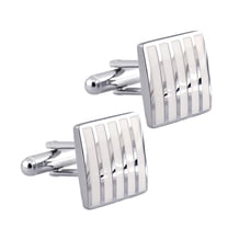 Brass Fashion Mens Cufflinks Elegant Cufflink As Described White