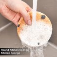thumbnail image 4 of LCXmlly Éponge Moussante Riche Récurant Vaisselle avec Lanière Tampon à Récurer Non Rayant Nettoyage Cuisine Rond Vaisselle, 4 of 8