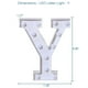 thumbnail image 5 of Letras Iluminadas LED VITI Blancas para Decoración de Pared y Evento, 5 of 7