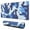 Bleu Militaire Camouflage-1, variante sur Tapis de Souris Camouflage Texture Bleue Imperméable, Caoutchouc+multispandex Antidérapant pour Bureau Maison Jeu 31.5x15.7 Pouces