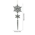 thumbnail image 3 of Hometravel Snowflake Christmas Ornaments, Hanging Tree and Window Decor Pieces, Frosted Design Seasonal Display for Home, Office, 3 of 6