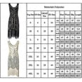 thumbnail image 2 of Womens 1920s Flapper Dress Long Fringed Great Gatsby Costume Dress 20s Sequins Beaded Vintage Style Dresses, 2 of 2