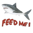 thumbnail image 3 of CafePress - Shark Feed Me Women's Dark Pajamas - Women's Short Sleeve Print T-Shirt and Pants Dark Cotton Pajama Set, 3 of 7