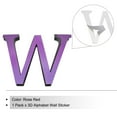 thumbnail image 3 of 3D Acrylic Alphabet Mirror Wall Stickers Letter W Self-Adhesive Home Decor Letter Sign Art Sticker Decal Rose Red, 3 of 6
