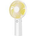 thumbnail image 1 of Ventilador de mano, mini ventilador USB de bolsillo, con 3 velocidades ajustables, ventilador silencioso portátil personal para el hogar, al aire libre, oficina, viajes (blanco), 1 of 5