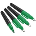 thumbnail image 1 of Unique Bargains Mini Permanent Markers Dry Erase Pen with Keychain Clip, Green Ink  4 Pack, 1 of 5