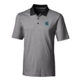 thumbnail image 2 of Men's Cutter & Buck  Black Charlotte Knights Big & Tall Forge Tonal Stripe Stretch Polo, 2 of 3