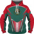 thumbnail image 3 of Sudadera con capucha mexicana para hombre, nueva sudadera con capucha con estampado 3D de la bandera de México, ropa de calle, sudaderas con capucha de diseñador de manga larga para hombre, 3 of 5