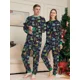 thumbnail image 4 of Conjunto de pijamas navideños 2024 con estampado de Papá Noel y alce, conjuntos a juego para padres e hijos, look familiar, traje de 2 piezas, mameluco para bebé y perro, ropa de Año Nuevo, 4 of 4
