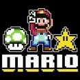 thumbnail image 2 of Men's Nintendo Mario 8bit Pixel  Graphic T-Shirt, 2 of 5