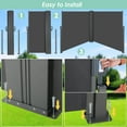 thumbnail image 7 of Pirecart 238" x 71" Dark Grey UV Resistant Waterproof Outdoor Panel Privacy Screens, 7 of 7