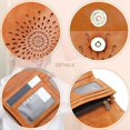 thumbnail image 5 of Womens Wallets Rfid Blocking Leather Clutch Long Wallet for Women Card Holder Phone Organizer Ladies Travel Purse Hollow Out Sunflower Design Gift, 5 of 5