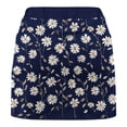 thumbnail image 4 of LEBONYARD Womens Clearance under $10,Women Solid Color Bottom Pants Floral Skirt Hem Medium Waist Skirt Pants Sports Shorts Bottom Skirt Pants Shorts Navy L, 4 of 5