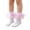 Purple -BD63, variant on Dwellite Socks for Girl Fold Cuff Big Lace Frilly Dress Socks Fluffy Ruffles Stretch Socks Light Blue M