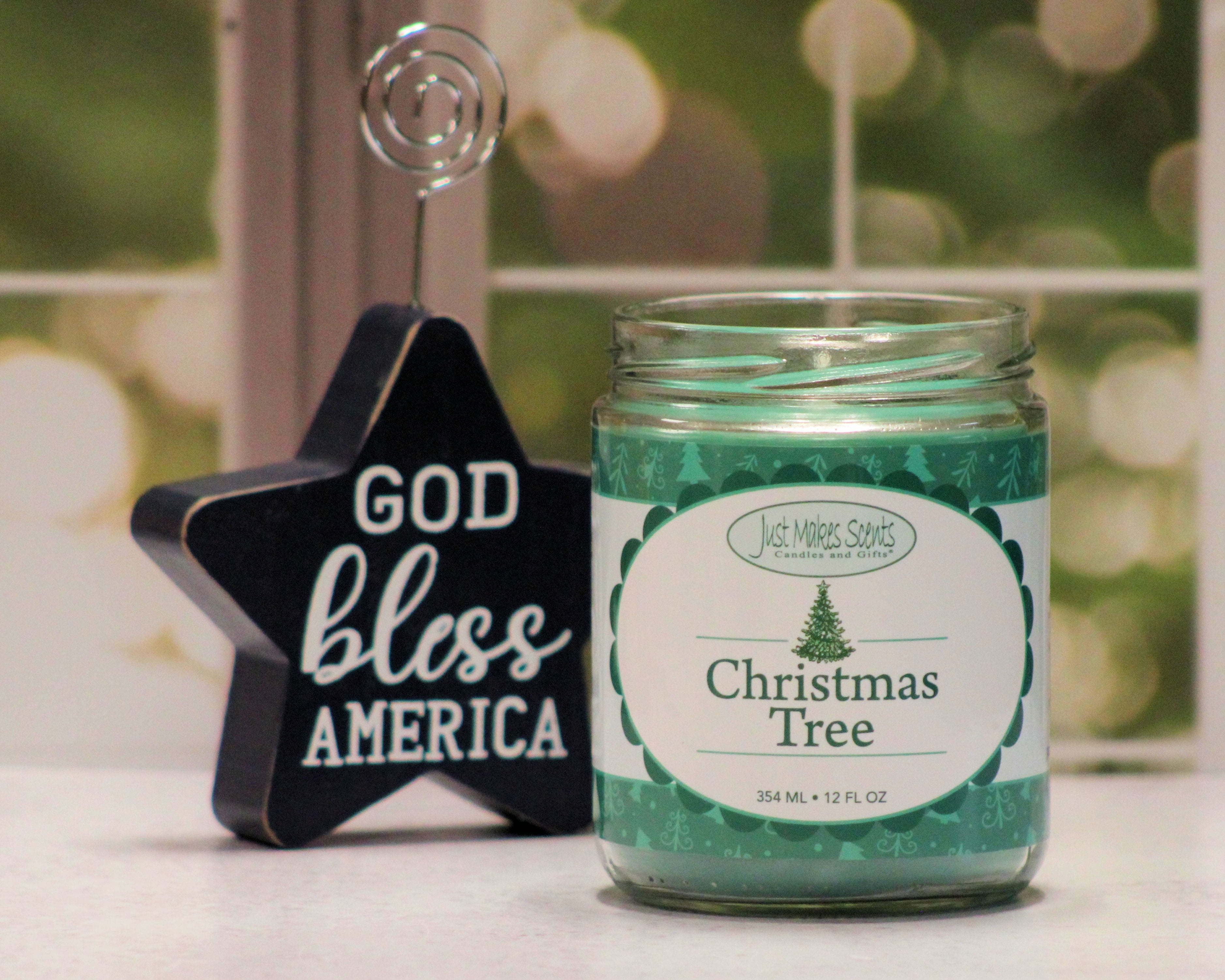 Christmas Tree Salsa Jar Candle -Just Makes Scents Candles and Gifts