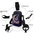 thumbnail image 5 of HELLHERO Purple Butterfly Rose Design 4.33x1.97x7.09 Messenger Bag Polyester for Unisex, 5 of 7