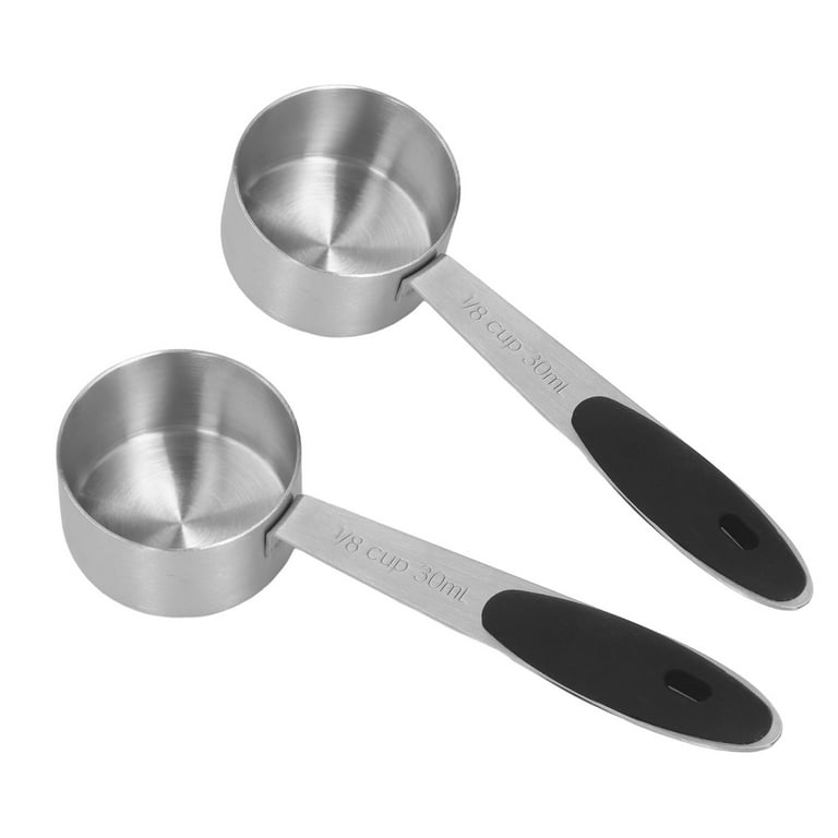 Measuring Spoon, 1/8 Cup Round 2Pcs Coffee Measuring Scoop 30ml Capacity  For Bar For Kitchen 