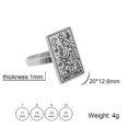 thumbnail image 1 of Aoxiang Anillo de acero inoxidable con signo del zodiaco para hombre y mujer, sortija con signo del Zodíaco del Tarot, constelación de Piscis y Aries, regalo de joyería 2025, 1 of 2