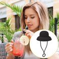 thumbnail image 1 of Gorra de paja UNLLLL de 10 mm: divertida y bonita gorra de paja, accesorio para taza, fundas para pajitas, ideal como regalo de San Valentín para niños y niñas, para fiestas y otras ocasiones., 1 of 4