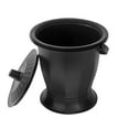 thumbnail image 1 of FONDOTIN Portable Chamber Pot Plastic Urinal Spittoon Black PP Lidded Hospital Wards 1Set, 1 of 8