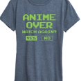 thumbnail image 3 of Instant Message - Anime Over Yes No - Women's Short Sleeve Graphic T-Shirt, 3 of 6
