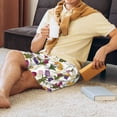 thumbnail image 3 of Wukai Tulips Flowers Men’s Short Pajama Pants With Pockets Soft Sleep Pj Shorts for Men-4X-Large, 3 of 6
