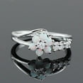 thumbnail image 2 of APIPEE Modern Promise Ring Engagement For Her Ladies High Quality Dazzling AAA Zircon Cubic Zirconia Ring Thoughtful Surprise With Gift Packaging, 2 of 8