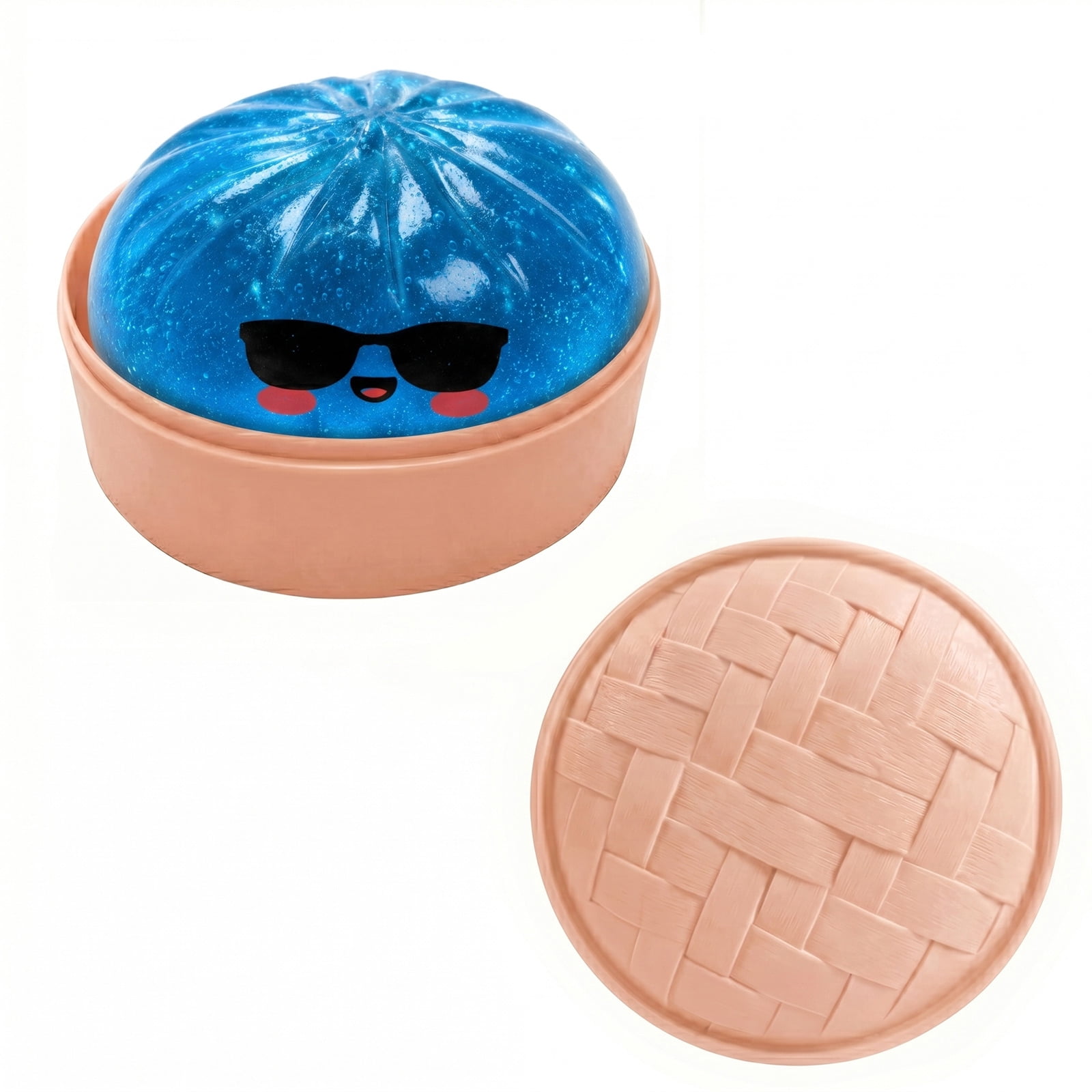 2026 Super rare Shark dumpling Mystery Dumpling Fidget with Steamer Case, Funny Squeeze Dough Stress Ball, Realistic Steamed Bun Squeezing for Fidget, Sensory, Anxiety Relief
