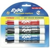 Expo Low Odor Dry Erase Markers, Chisel Tip, Assorted Colors, Includes 2 Bonus Markers, 6 Count