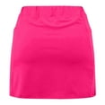 thumbnail image 6 of FRSASU Womens Skorts Tummy Control Solid Color Mid Waist Athletic Shorts Casual Skirt Pants Hot Pink, 6 of 6