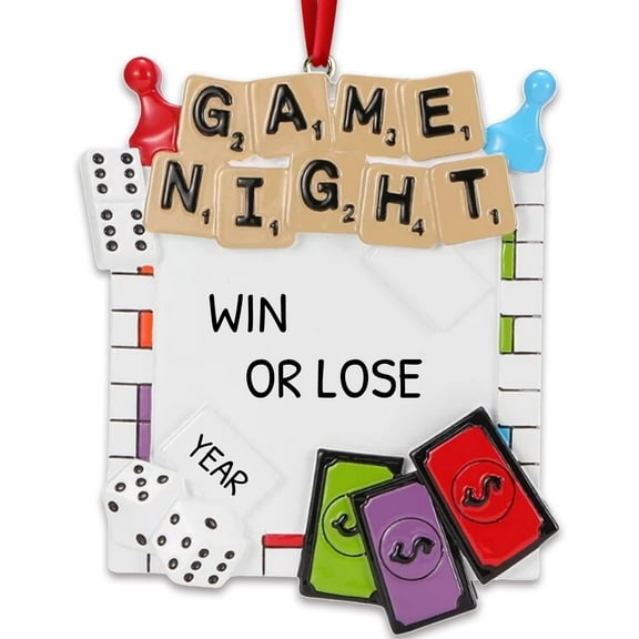 Personalized Board Game Ornaments 2024 - Game Night Ornament Keepsake Ornaments Scrabble Ornament Christmas Gifts Sports Christmas Ornaments Custom Gift Family Board Game Ornaments for Christmas Tree