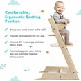 thumbnail image 3 of MotionGrey Blessy Cadre de Chaise Haute en Bois Seulement - la Solution Parfaite de Chaise Haute pour Bébé Réglable pour Vos Bébés et Tout-Petits Ou comme Chaise de Salle à Manger. (6 Mois jusqu'à 250 Lb) - Bois, 3 of 6