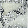 thumbnail image 3 of Northlight 3ct Beaded and Glittered Shatterproof Christmas Ball Ornament Set 3" - White/Silver, 3 of 3