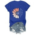 thumbnail image 4 of Outfmvch Sunflower Shirts for Women,Shirts for Women,Sunflower Butterfly Printed Shirt,Short Sleeve Shirts for Women,Graphic T-shirt,Workout T Shirts Plus Size Tops Trendy Clothes 2025 Spring Tee, 4 of 9