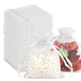thumbnail image 2 of 100 Pcs Mesh Organza Bags with Drawstring,2.75x3.54 inch Christmas Favor Gift Bags,Mesh Pouch for Jewelry,Party,Christmas,Mother's Day,Candy,Crafts,Festival and Party Favors (Beige), 2 of 5
