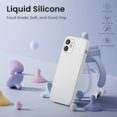 thumbnail image 3 of kmek7-Case for iPhone 12 and iPhone 12 Pro Case 6.1 inch, with 2 Screen Protectors + 2 Camera Lens Protectors, Liquid Silicone Gel Ruber Cover [Full Body] Shockproof Protective Phone Cover-White, 3 of 4