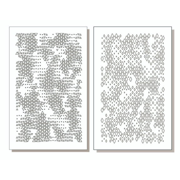 ADHESIVE Camouflage Airbrush Spray Paint Cerakote Gun Mask Stencils TRI DIAMOND