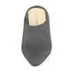 thumbnail image 2 of Mules Tacón Grueso Punta Puntiaguda Zapato Sin Cordones Para Mujeres Allegra K Gris 36, 2 of 6